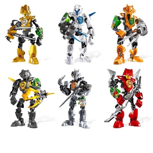 Zestaw klocków Figurki Bionicle 6 sztuk Zastęp Wojowników