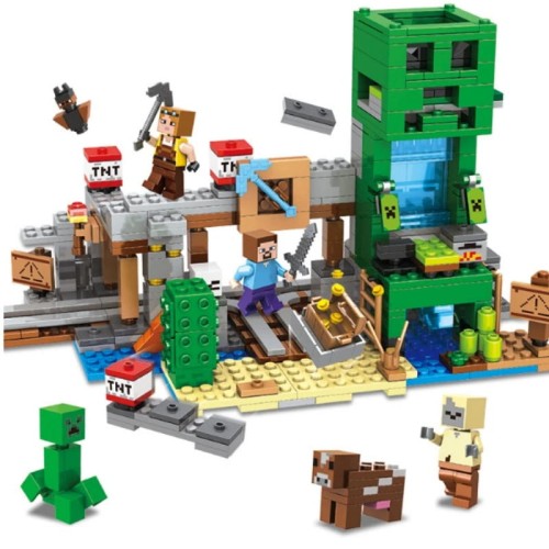 Zestaw klocków Minecraft Kopalnia Creepera Figurki
