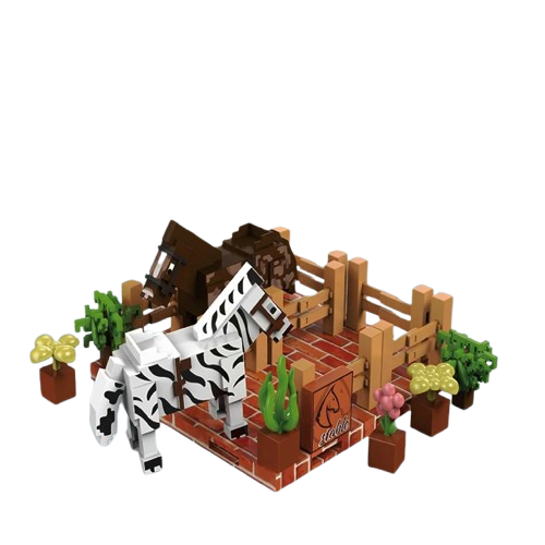 Zestaw klocków magnetycznych Minecraft Stable