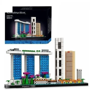 Klocki ARCHITECTURE Panorama Singapuru model miasta model konstrukcyjny