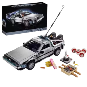 Klocki ICONS DeLorean DMC 12 Wehikuł Czasu model konstrukcyjny 1872 elementów