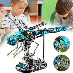 Klocki MECHANIC Ruchoma Ważka 40 cm zestaw konstrukcyjny 866 elementów
