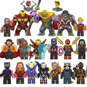 Klocki Marvel Avengers Figurki projekt do budowania 18 elementów