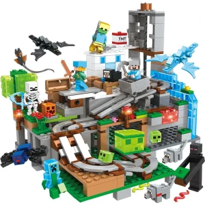 Klocki MINECRAFT Jaskina Góry Wiejskie model kolekcjonerski 533 elementów