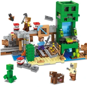 Klocki MINECRAFT Creeper Mine Cave model do składania