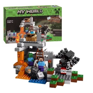 Klocki MINECRAFT Jaskinia Lava model kolekcjonerski 249 elementów