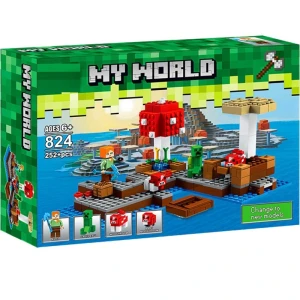 Klocki MINECRAFT Grzybowa Wyspa model do składania 247 elementów