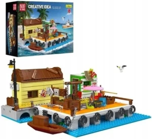 Klocki Figurki CITY Dock Budynek Portowy zestaw do samodzielnego złożenia 821 elementów
