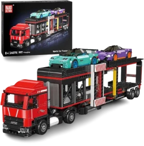 Klocki TECHNIC Transporter Aut Sportowych projekt do budowania 997 elementów